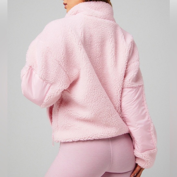 Fabletics Tahoe Teddy Jacket Sugar Pink - Picture 2 of 2